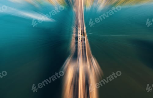 Preview: Aerial View Of Brooklyn Bridge Zoom In Satellite View Concept