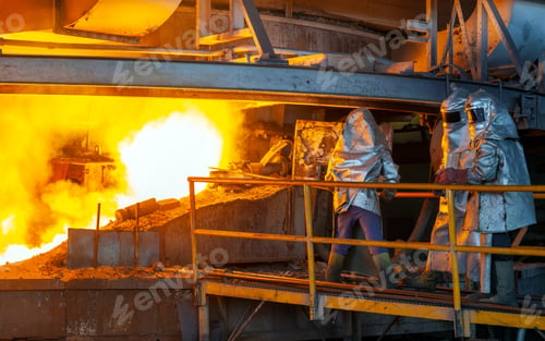 Preview: Work Process In Metallurgical At Manufacture Of Steel Plant