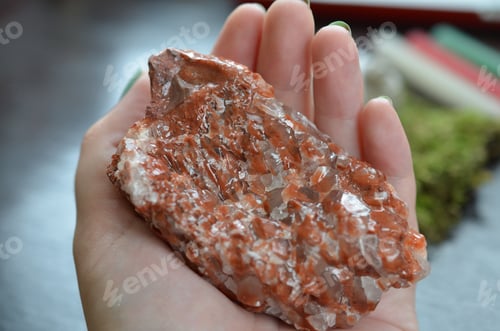 Preview: Large Red Calcite Crystals For Sexuality, Creativity & Optimism