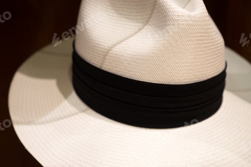 Preview: Men'S Panama Hat Closeup Details In Cuenca Ecuador