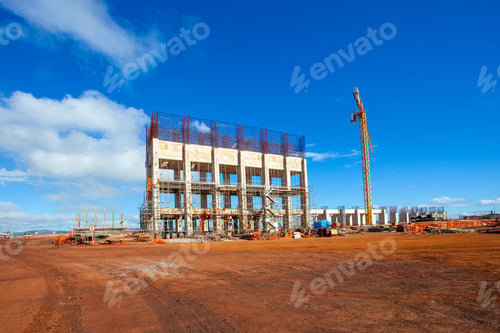 Preview: Large Construction, Bridges, Buildings, Industry Execution Of The Foundation And Concreting.