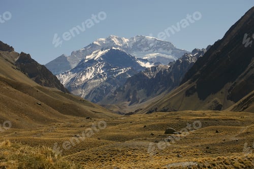 Preview: Aconcagua, Cordilleras Of The Andes In Argentina, Highest Point Of The Americas