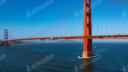Preview: Aerial View Of The Golden Gate Bridge In San Francisco, Ca