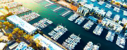 Preview: Aerial View Of The Marina Del Rey Seaside Community In Los Angeles
