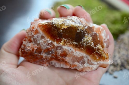 Preview: Large Red Calcite Crystals For Sexuality, Creativity & Optimism