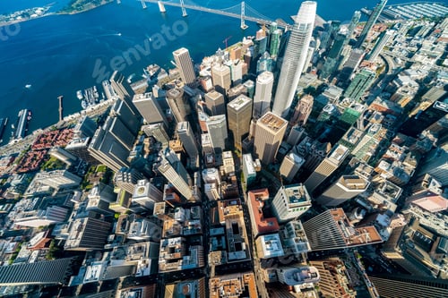 Preview: Downtown San Francisco Aerial View Of Skyscrapers