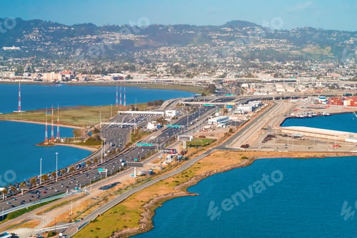 Preview: Oakland Middle Harbor Highway In Aerial View