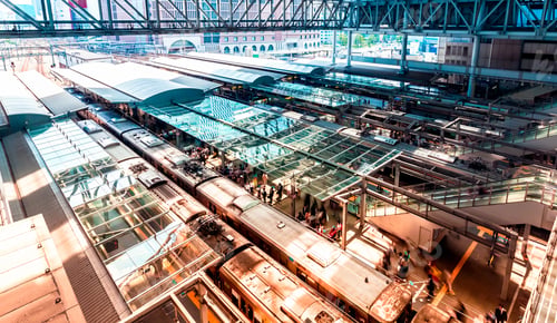 Preview: View Of Trains In Osaka Station Osaka, Japan