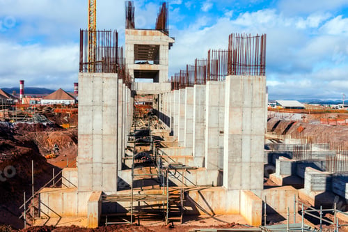 Preview: Large Construction, Bridges, Buildings, Industry Execution Of The Foundation And Concreting.