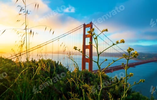 Preview: San Francisco'S Golden Gate Bridge At Sunrise From Marin County