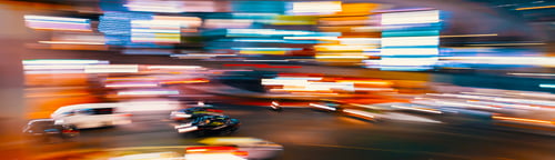 Preview: Abstract Blurred View Of People And Traffic Crossing A Busy Intersection In Shibuya, Tokyo, Japan