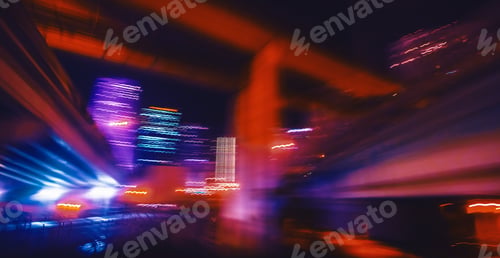 Preview: Miami Metro Mover Automated Train Pov At Night Through The Windshield