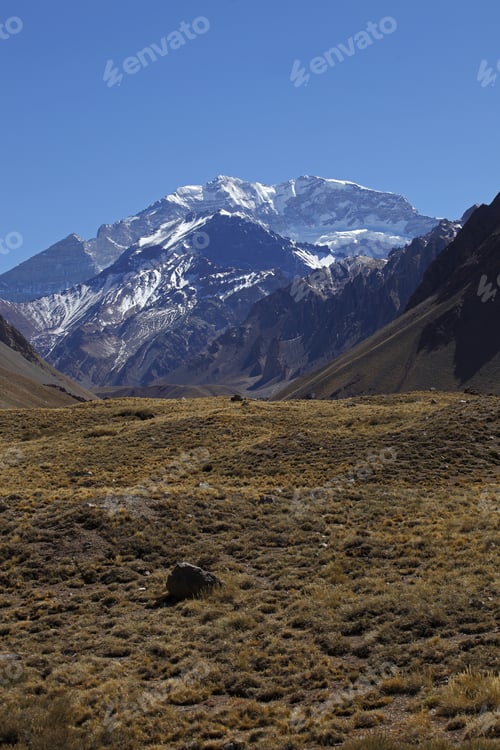Preview: Aconcagua, Cordilleras Of The Andes In Argentina, Highest Point Of The Americas