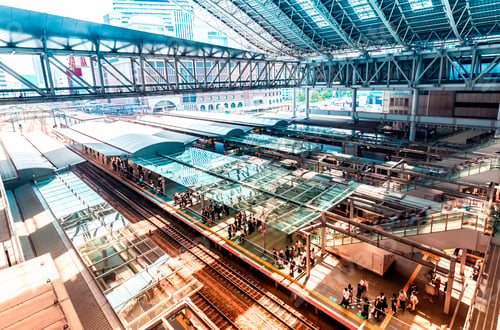 Preview: View Of Trains In Osaka Station Osaka, Japan
