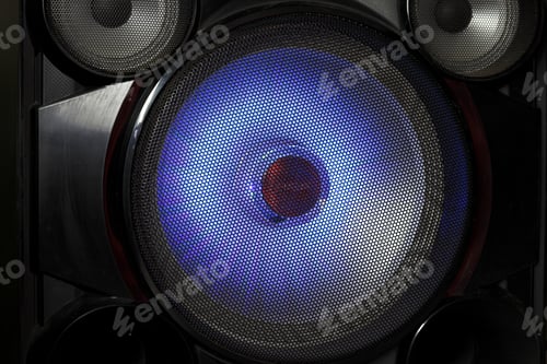 Preview: A Close Up Of The Speaker. Background. Texture