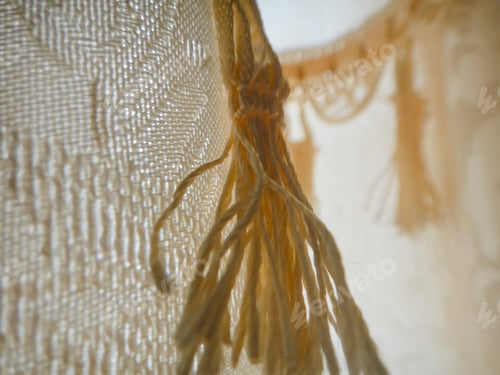 Preview: Extreme Close Up Of A Window Curtain