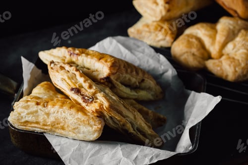 Preview: Chicken Pie On The Black Table