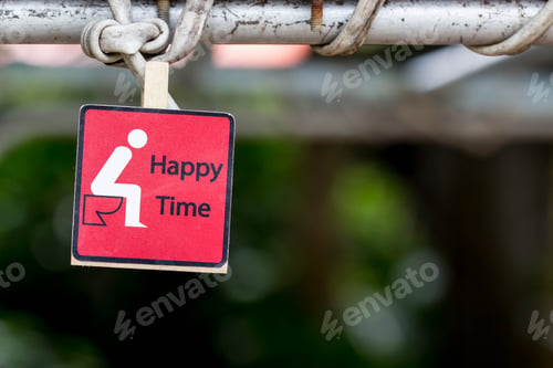 Preview: Toilet Sign And Direction,Happy Time