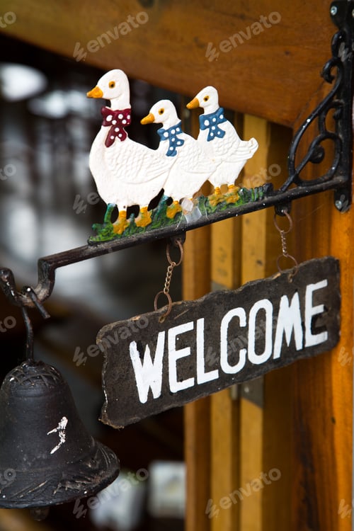 Preview: Duck Welcome Sign