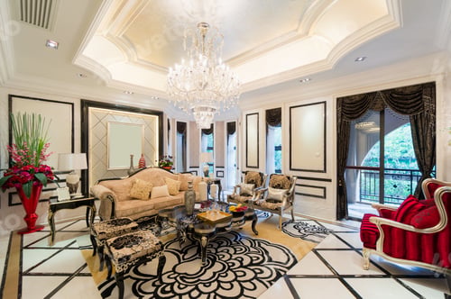 Preview: Luxury Living Room With Nice Decoration