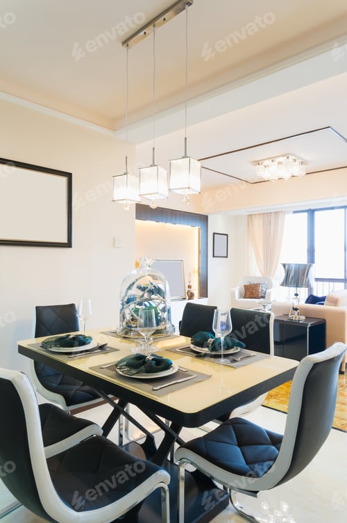 Preview: Modern Dining Room With Nice Decoration