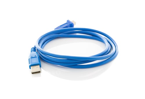 Preview: Usb Cable Plug Isolated On White Background
