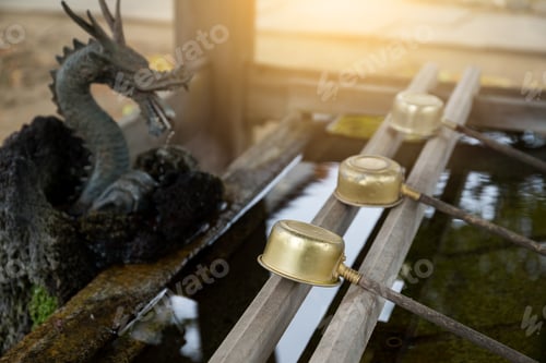 Preview: Bamboo Fountain In Japanese Temple