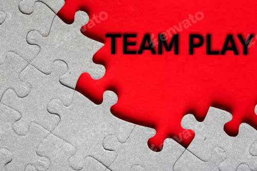 Preview: Grey Jigsaw Puzzle Texture With Missing Pieces
