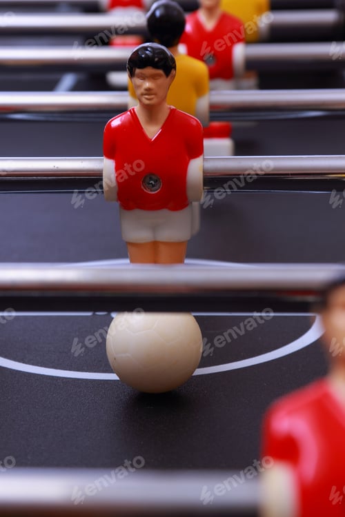 Preview: Foosball Table Soccer Little Men Playing Game