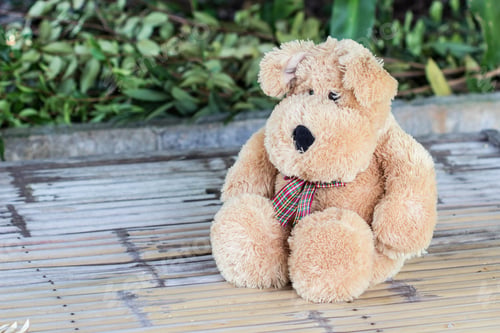 Preview: Dog Doll On Wood