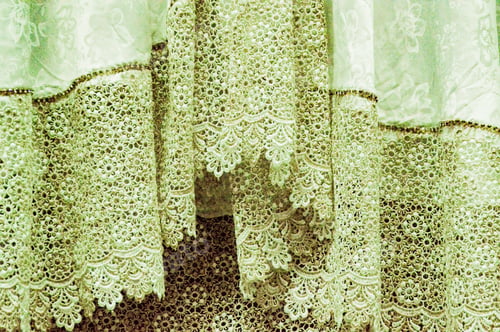 Preview: Fabric Display At A Textile Market In Medan, Indonesia