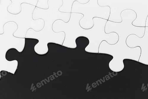 Preview: Plain Puzzle On Black Background