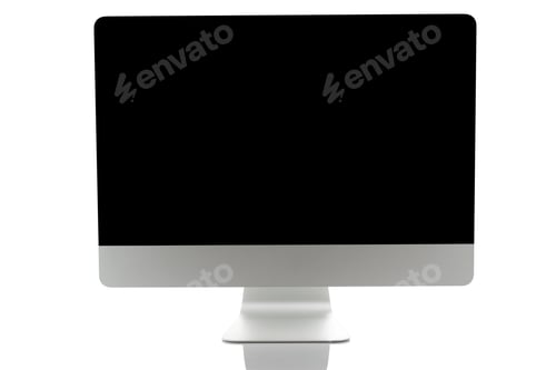 Preview: Modern Computer Isolated On White Background