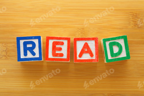 Preview: Alphabet Blocks With The Word Read