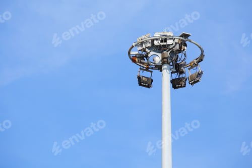 Preview: Stadium Light With Blue Sky
