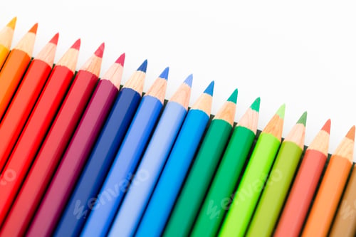 Preview: Colour Pencils Isolated On White