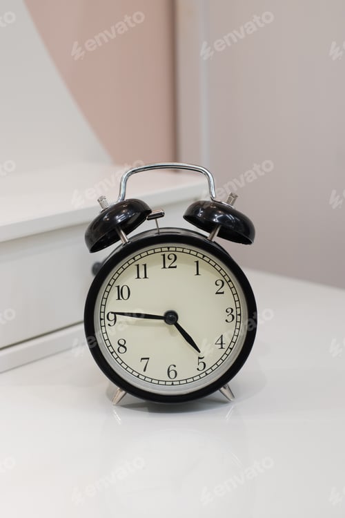 Preview: Close Up On Clock Standing On A Table