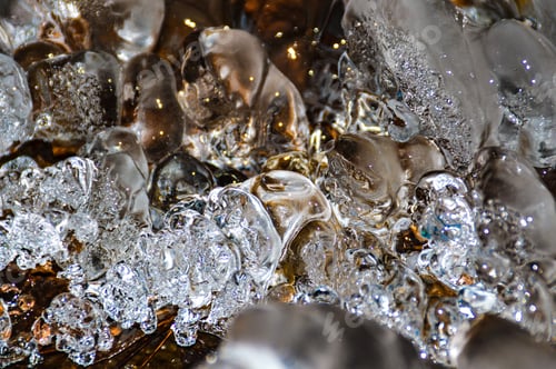 Preview: Full Frame Of Freezing Water In A Spring During The Winter Time