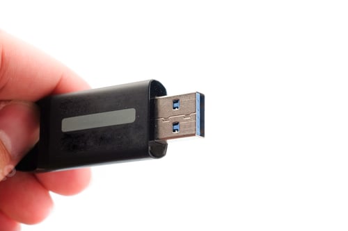 Preview: Isolated Close Up On Usb In A Hand