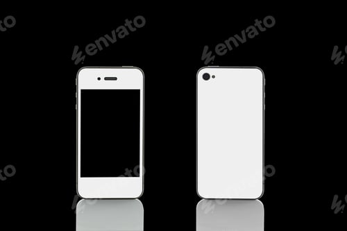 Preview: Smartphone On Black Background