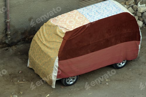 Preview: Typical Homemade Car Cover Islamic Cairo Egypt
