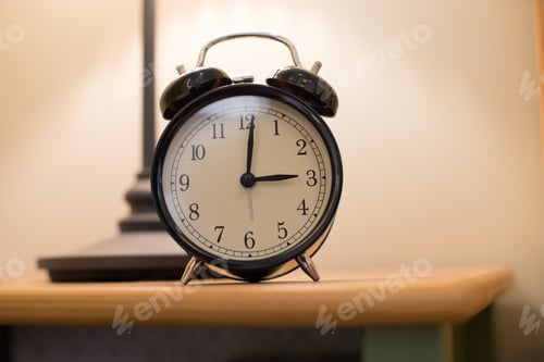 Preview: Close Up On Clock Standing On A Table