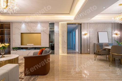 Preview: Modern Apartment Interior With Nice Decoration