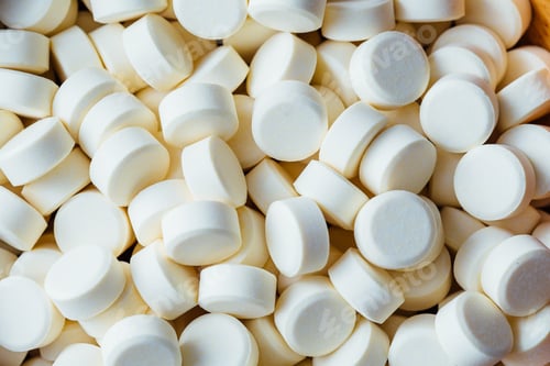 Preview: Pelleted Milk On Wooden Table Background