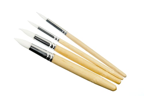 Preview: Paint Brush Isolated On White Back Ground