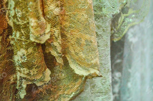 Preview: Hanging Fabrics For Sale At The Textile Market In Medan City North Sumatra, Indonesia