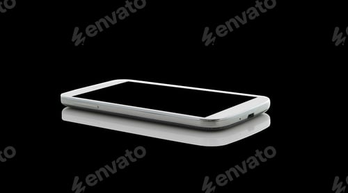 Preview: Smartphone Isolated On Black Background