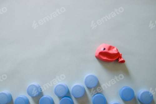 Preview: Conceptual Photo Showing The Concept When Plastic Replaces The Fish In The Oceans Because Of