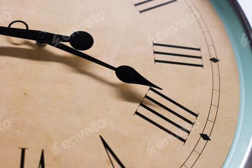 Preview: Close Up On Clock Hanging On The Wall