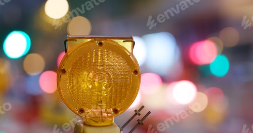 Preview: Yellow Caution Light At Street